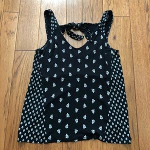 Black Patterned Tank